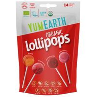 Yum Earth Organic Fruit Pops - Pomegranate, Peach, Strawberry, and Watermelon